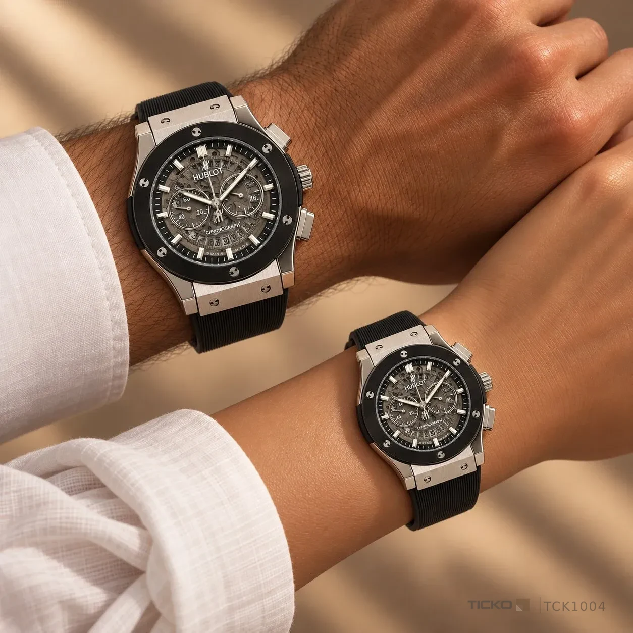 ساعت ست هابلوت Hublot مدل کرنوگراف اسکلتون chronograph skleton